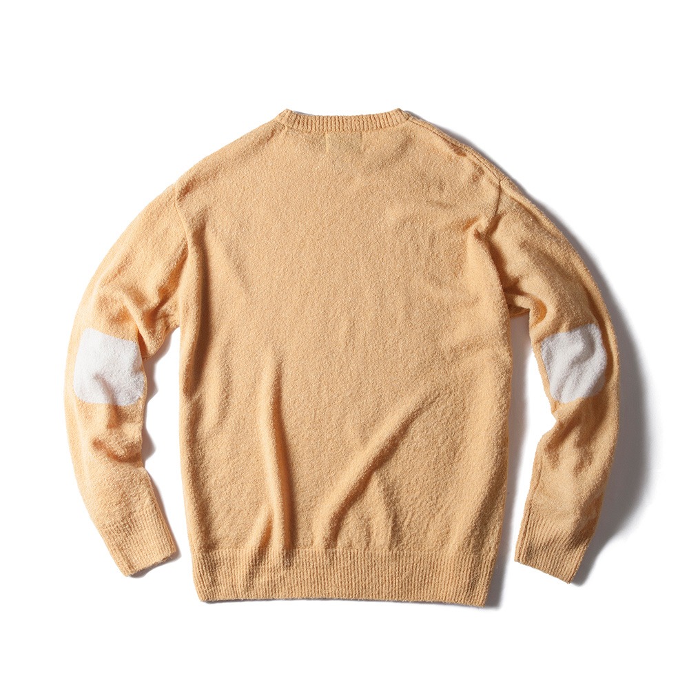 SPRING ELBOW PATCH SWEATER_YELLOW