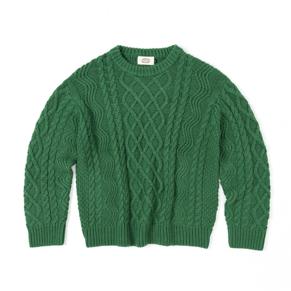 Chunky Grandma Sweater Green