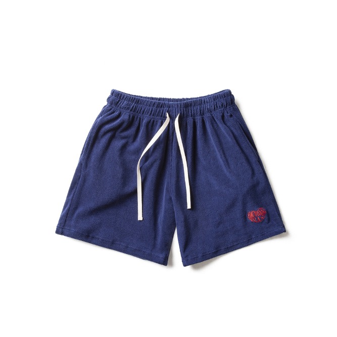 LOVE TERRY COTTON SHORTS Navy