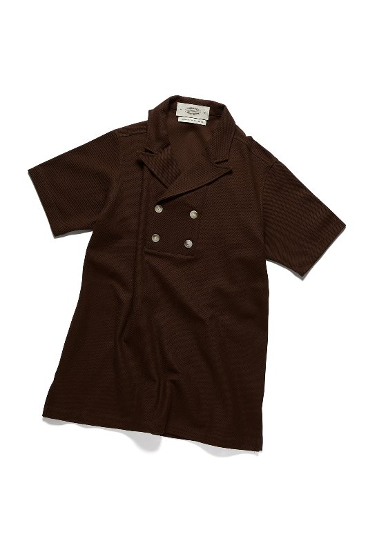 BROWN DOUBLE BREASTED POLO(74,000)