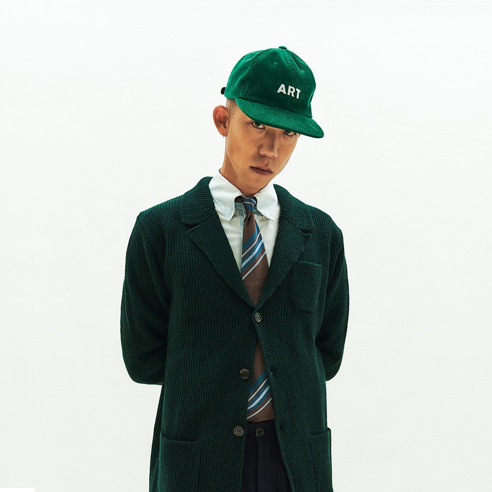 DEEP GREEN TAILORED KNITTED JACKET