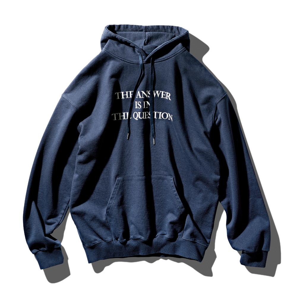 DTRO+AFST W-ANSWER Hoodie Navy Ver. 2