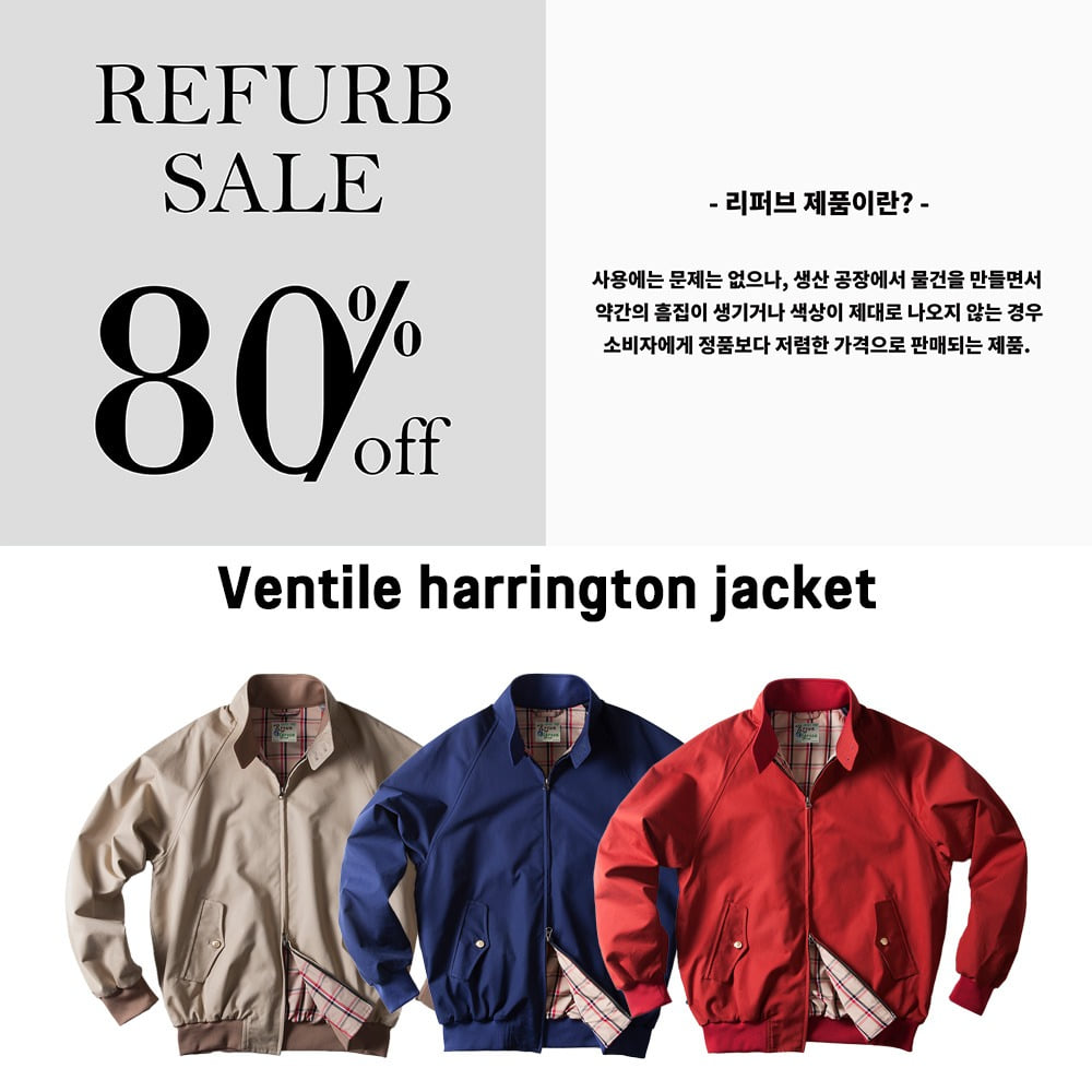 Refurb Ventile harrington jacket